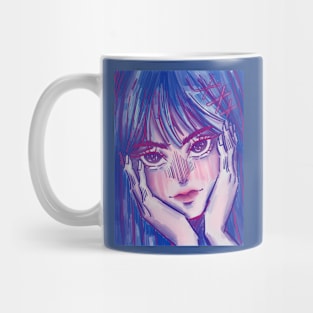 Some pretty aesthetic anime girl Mug